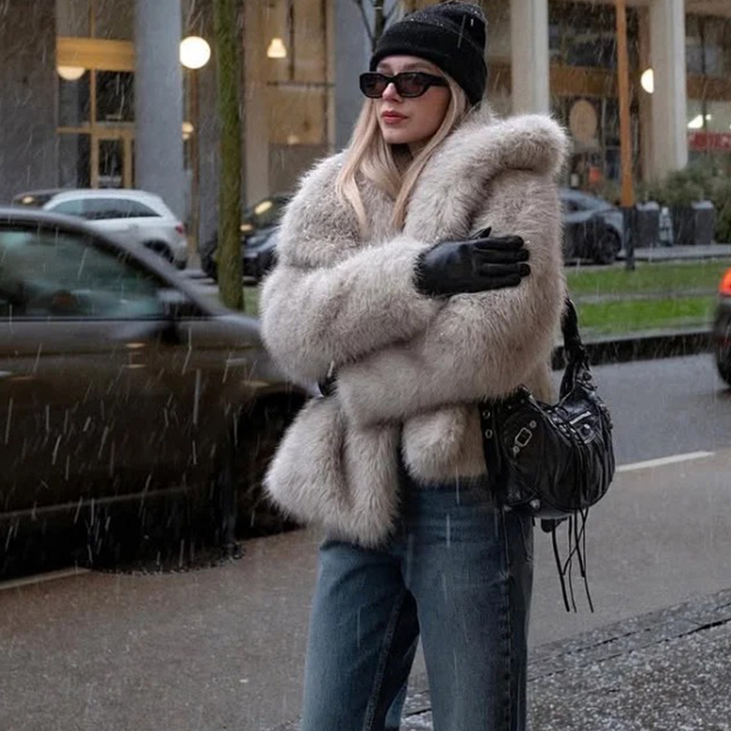 Women Fashion Icon - 2026 Winter Iconic Blogger Fashion Fluffy