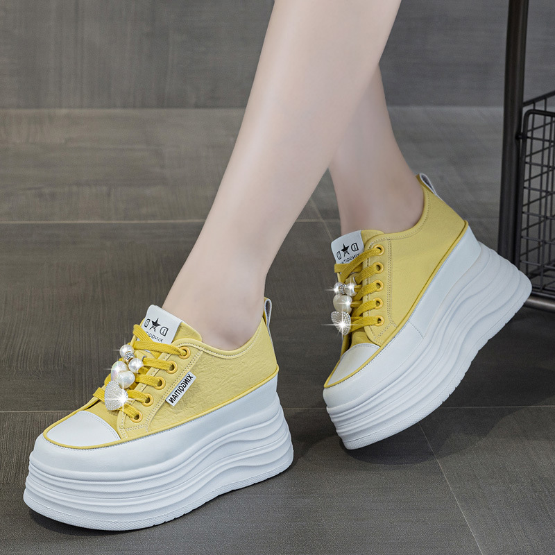 Sneakers Fashion Women - Autumn Women's 9CM Height Increasing Shoes