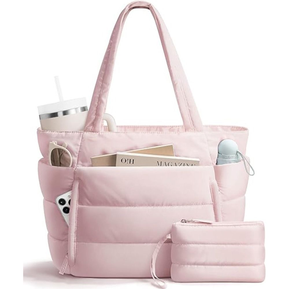 Coin Purse Women - Large Capacity Puffer Tote Bag for