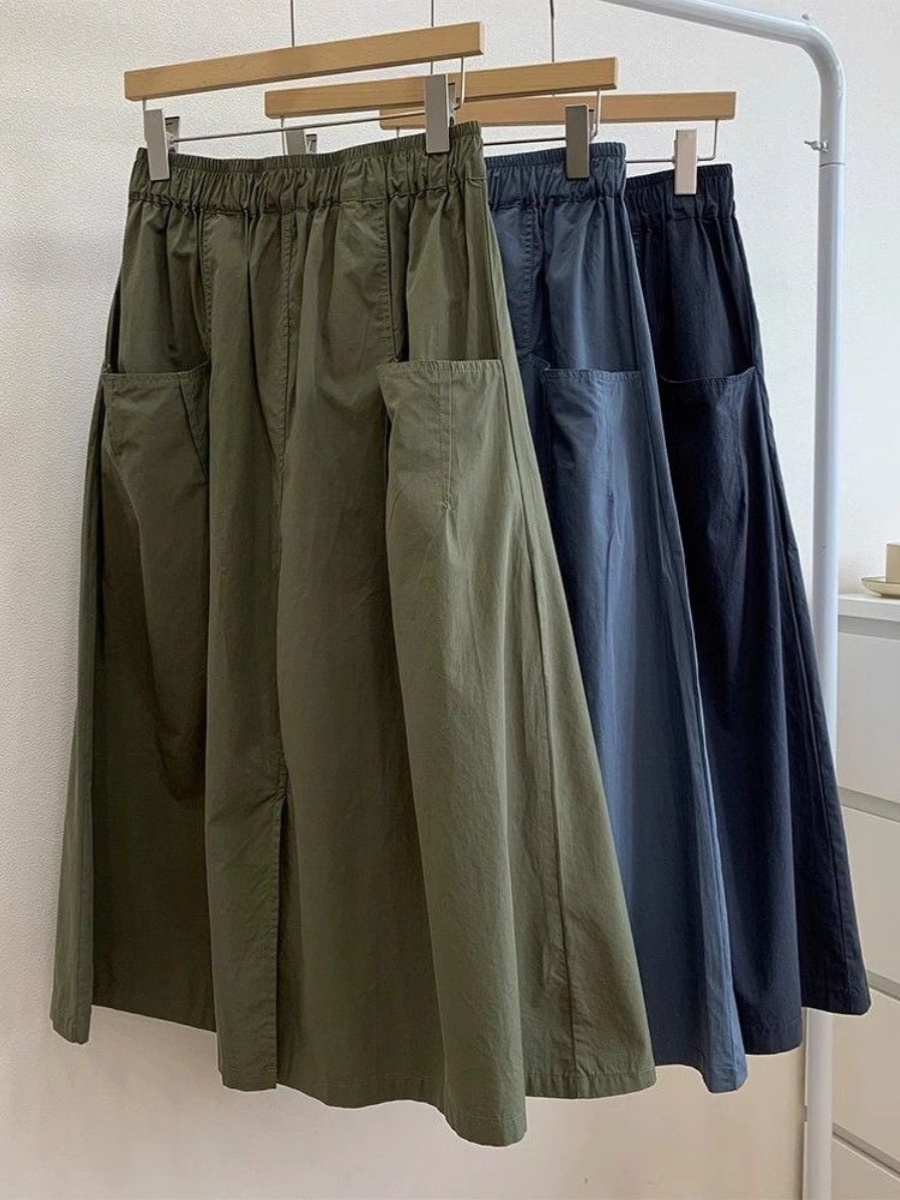 A-Line Skirt Midi - plus Size Women's A-Line Skirt High