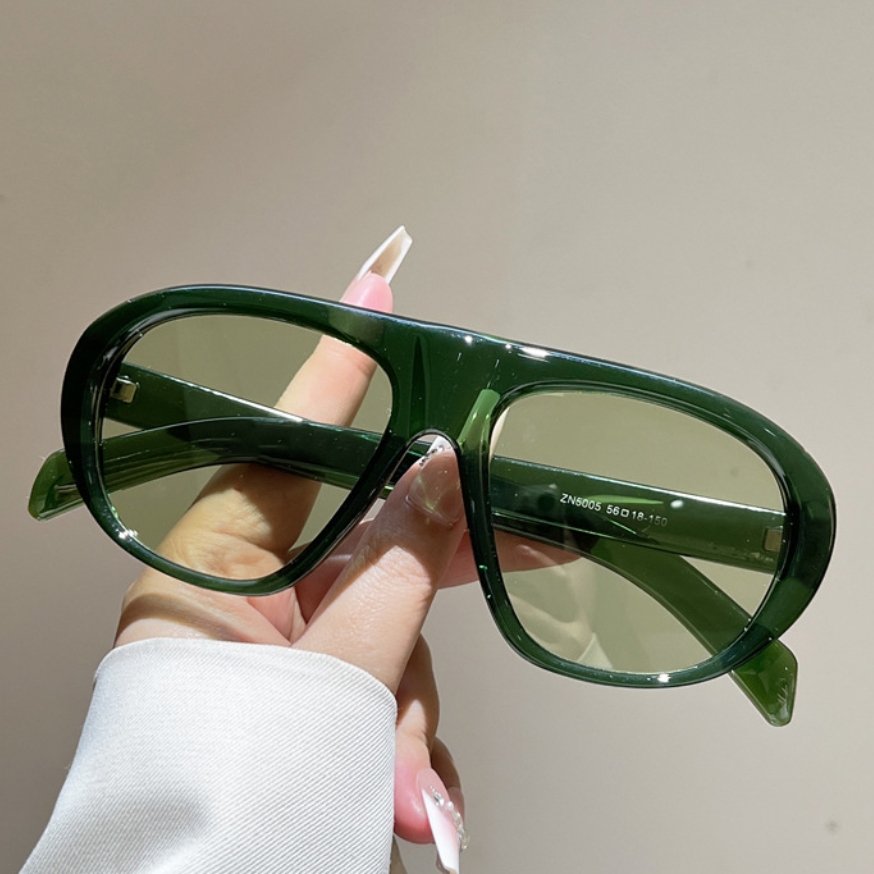 Women Fashion Glasses - New Oversized Pilot Sunglasses Women Men