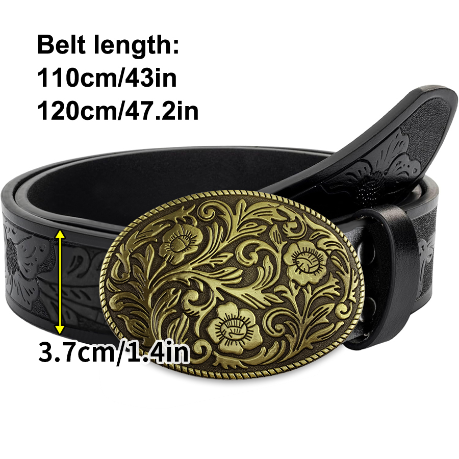 Tang Grass Pattern Buckle Belt - đánh giá và giá Women Fashion Nz