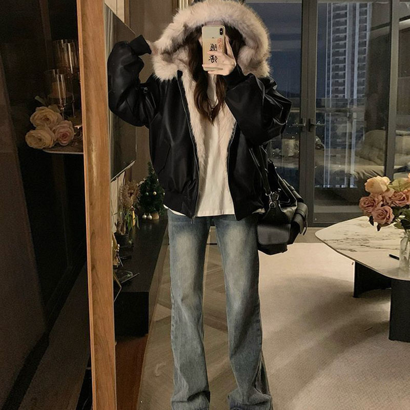 Winter Thick Warm Fleece Hoode - đánh giá và giá Women'S Fashion Bomber Jacket