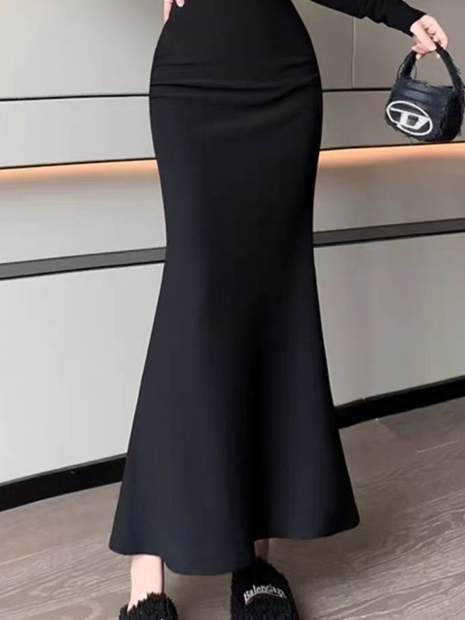 Fashionable Korean Style Pure  - đánh giá và giá A-Line Skirt Midi