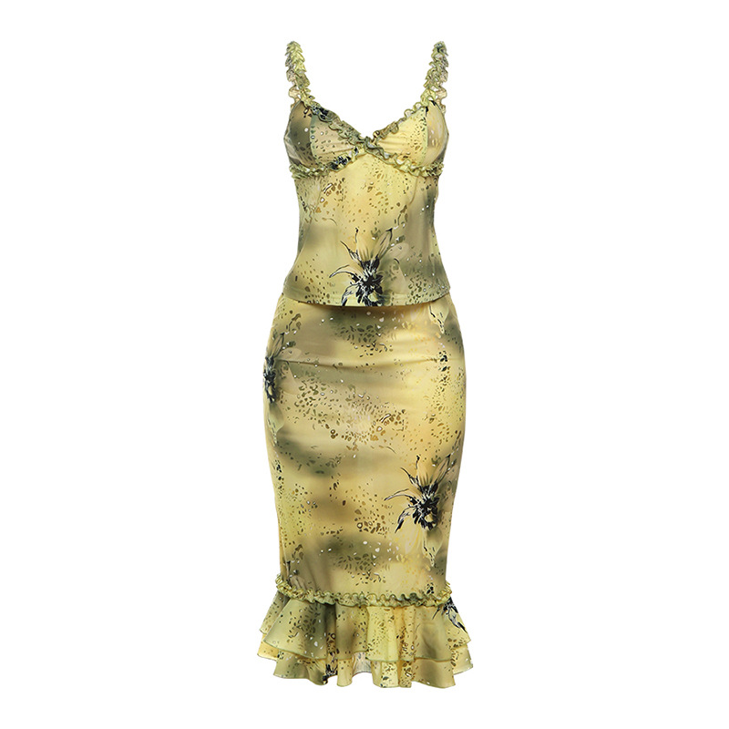 Women's Dress 2 Piece Floral P - đánh giá và giá V Neck Cami Top