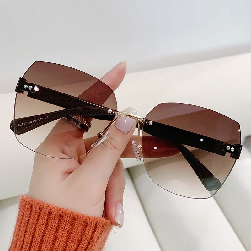 Vintage Rimless Sunglasses Wom - đánh giá và giá Women Fashion Glasses