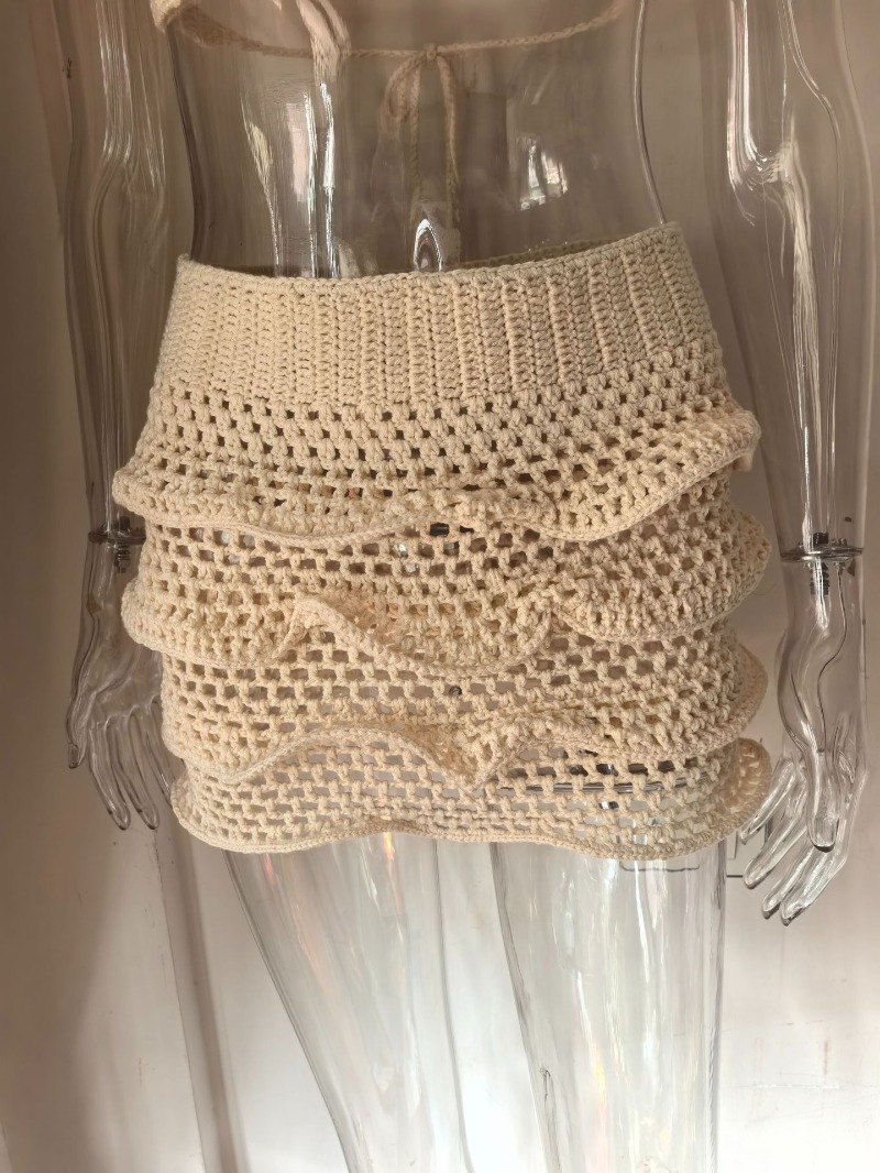 Women Hand Crochet Knitted Ruf - đánh giá và giá V Neck Cami Top