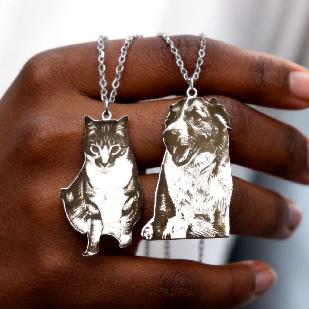 Custom Engrave Pet Photo Neckl - đánh giá và giá Xl Women'S Fashion