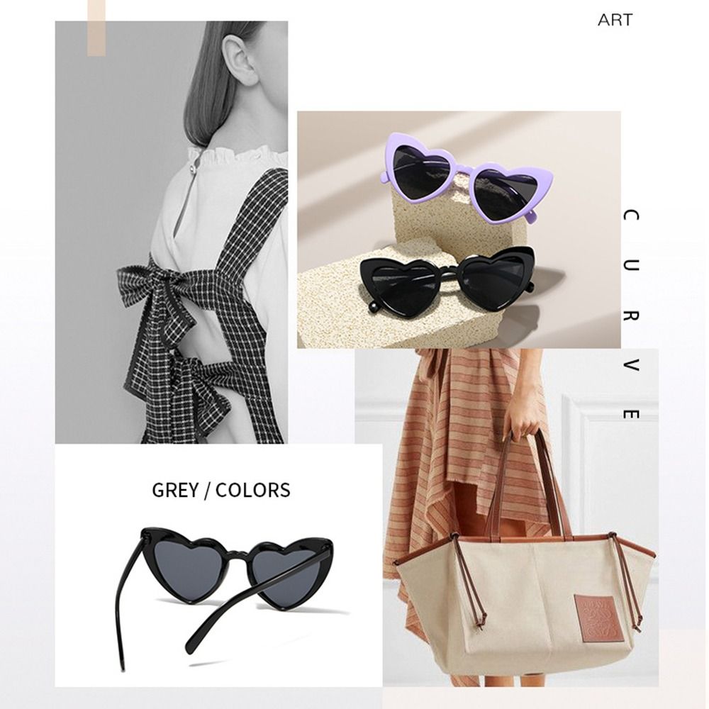 UV Protection Heart-Shaped Sun - đánh giá và giá Women Fashion Glasses