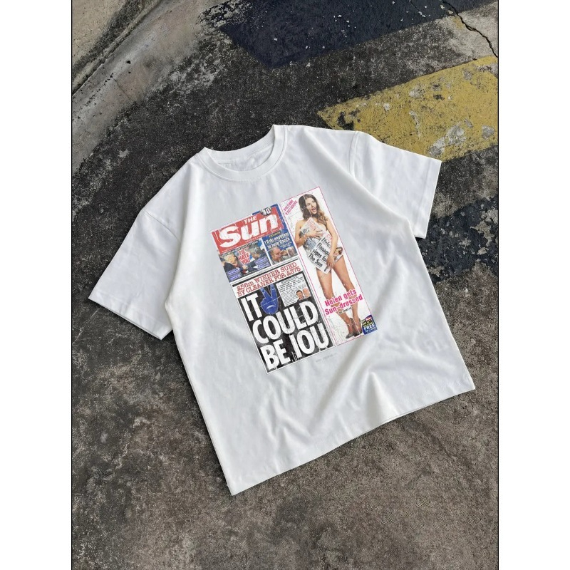 Female Vintage Newspaper T‑Shi - đánh giá và giá Women'S Fashion Magazines