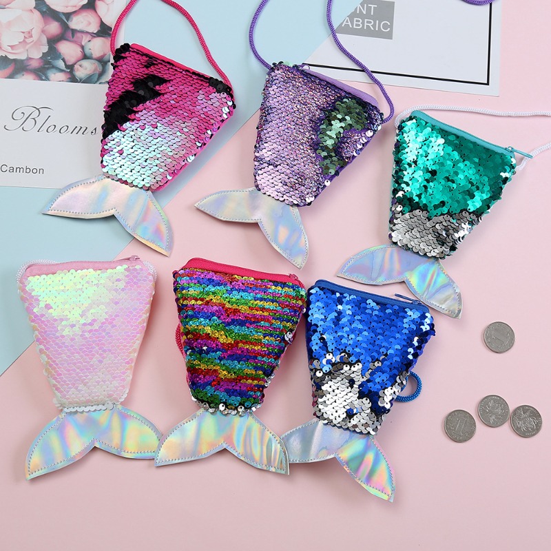 Sequin Coin Purse with Lanyard - đánh giá và giá Coin Purse Women