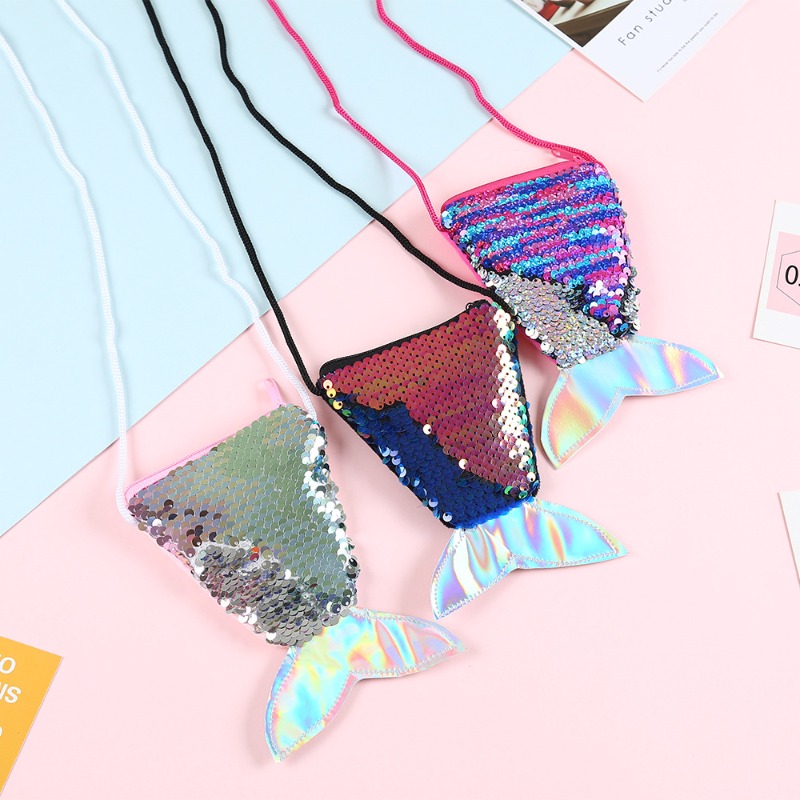 Sequin Coin Purse with Lanyard - đánh giá và giá Coin Purse Women