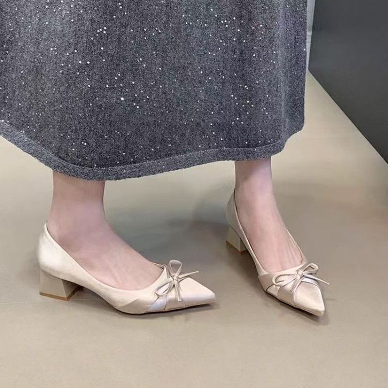 Retro Mid-length Single Shoes  - đánh giá và giá Women'S Fashion Belts