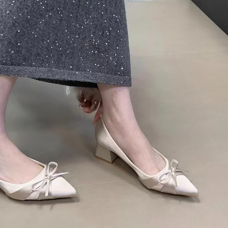 Retro Mid-length Single Shoes  - đánh giá và giá Women'S Fashion Belts