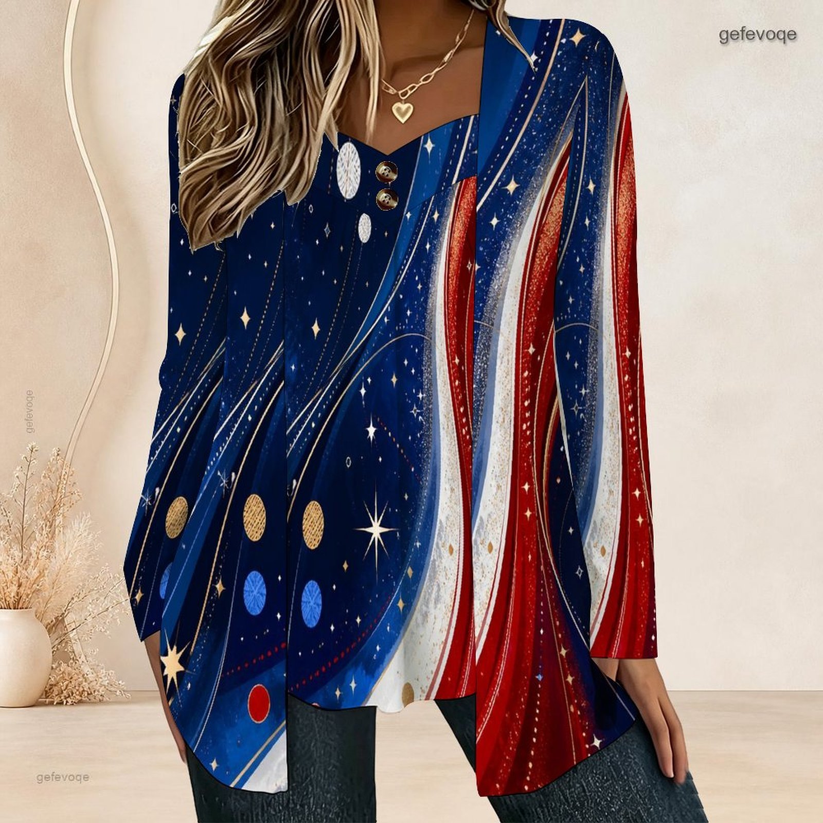 Women Fake Two Piece Long Slee - đánh giá và giá V Neck Cami Top
