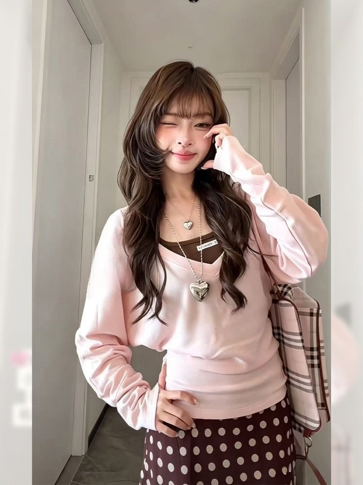 Coquette Sweet Korean Style 3  - đánh giá và giá V Neck Cami Top