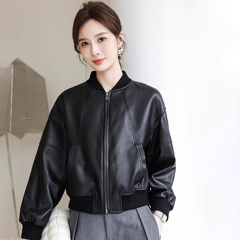 American Retro Faux Leather Ja - đánh giá và giá Women'S Fashion Bomber Jacket