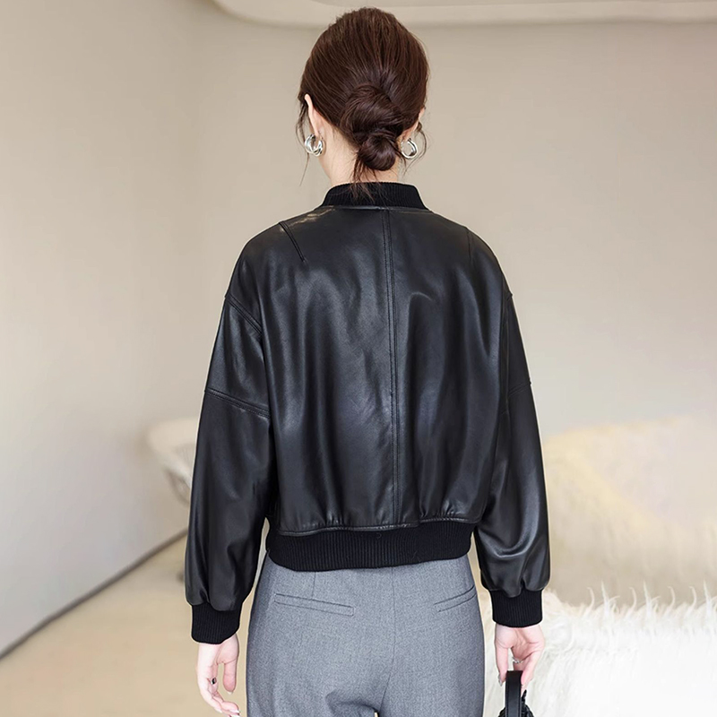 American Retro Faux Leather Ja - đánh giá và giá Women'S Fashion Bomber Jacket