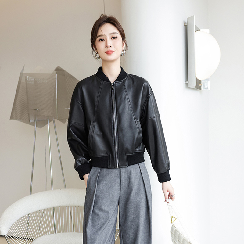 American Retro Faux Leather Ja - đánh giá và giá Women'S Fashion Bomber Jacket