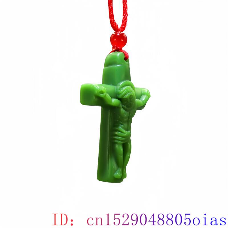 Green Real Jade Cross Pendant  - đánh giá và giá Women Fashion Necklace