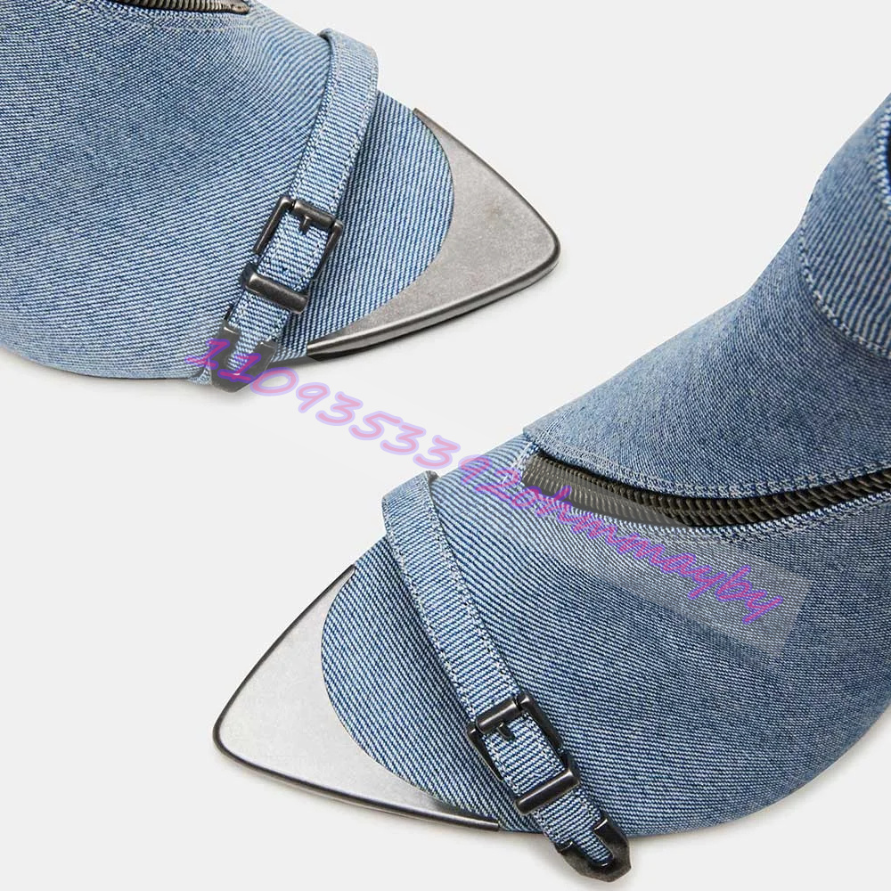 Summer Blue Denim Pointed-Toe  - đánh giá và giá Women'S Fashion Belts