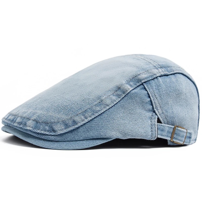 Adjustable Denim Cotton Beret  - đánh giá và giá Women Fashion Nz