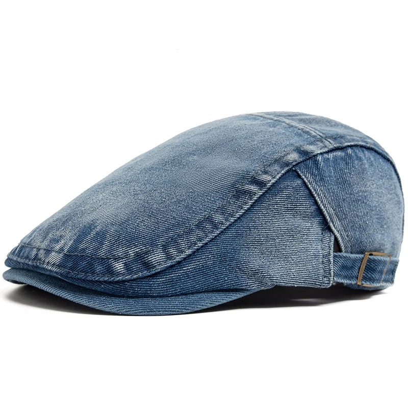 Adjustable Denim Cotton Beret  - đánh giá và giá Women Fashion Nz