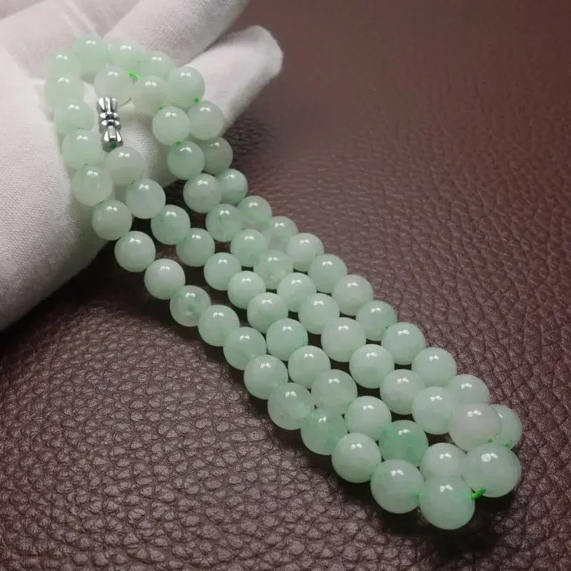 8-10Mm Xanh Lá Một Ngọc Lục Bả - đánh giá và giá Women Fashion Necklace