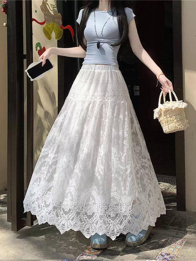 plus Size Women's High Waist L - đánh giá và giá A-Line Skirt Midi