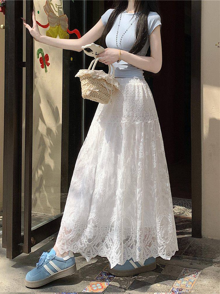 plus Size Women's High Waist L - đánh giá và giá A-Line Skirt Midi
