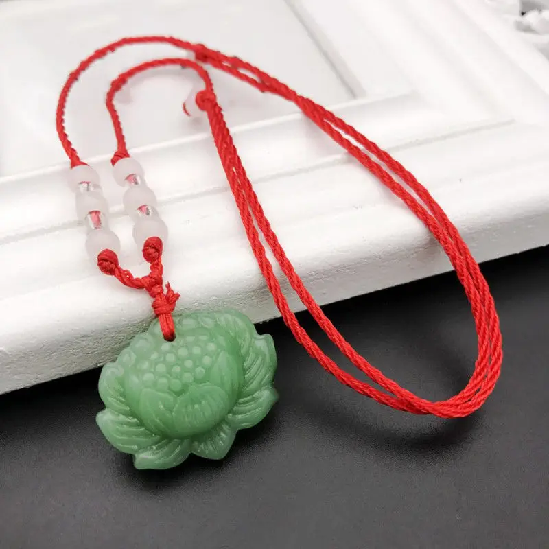 Tự Nhiên Xanh Ngọc Bích Mặt Dâ - đánh giá và giá Women Fashion Necklace