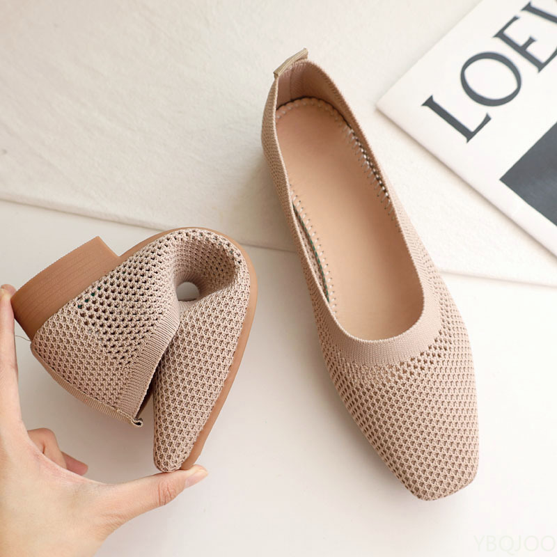 Square toe low heel soft soled - đánh giá và giá Women'S Fashion Spring 2025