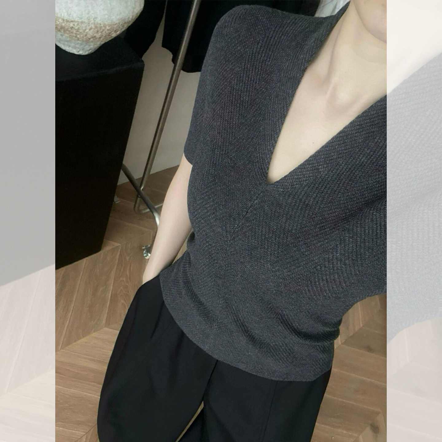 Light Luxury High-End White V- - đánh giá và giá Women Fashion Style
