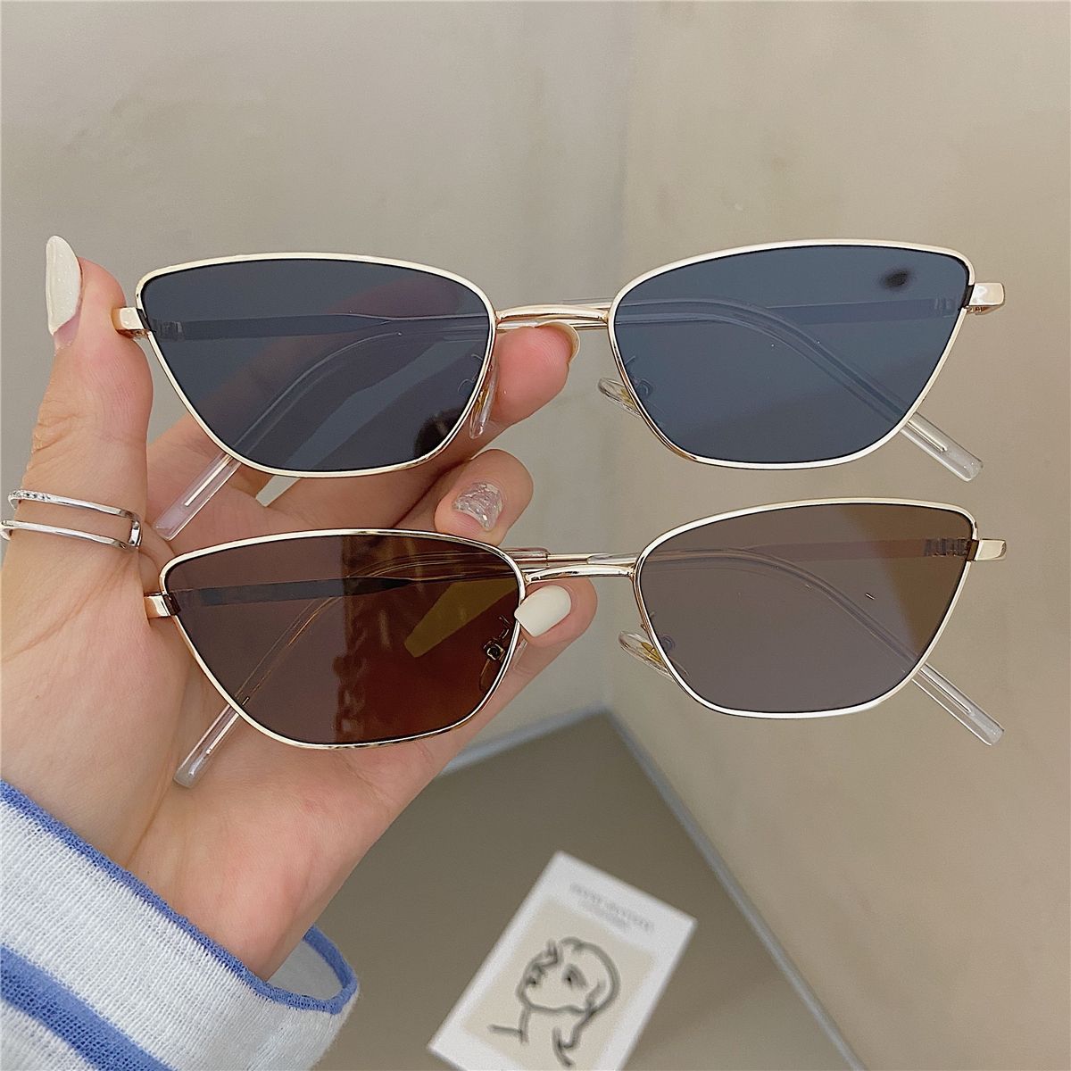 Fashionable Rhombus-Shaped Met - đánh giá và giá Women Fashion Glasses