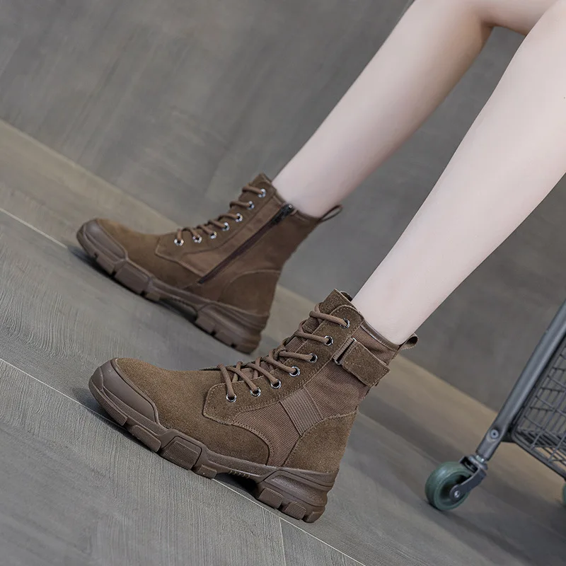 Leather Fashion Women's Boots, - đánh giá và giá Women'S Fashion Hiking Boots