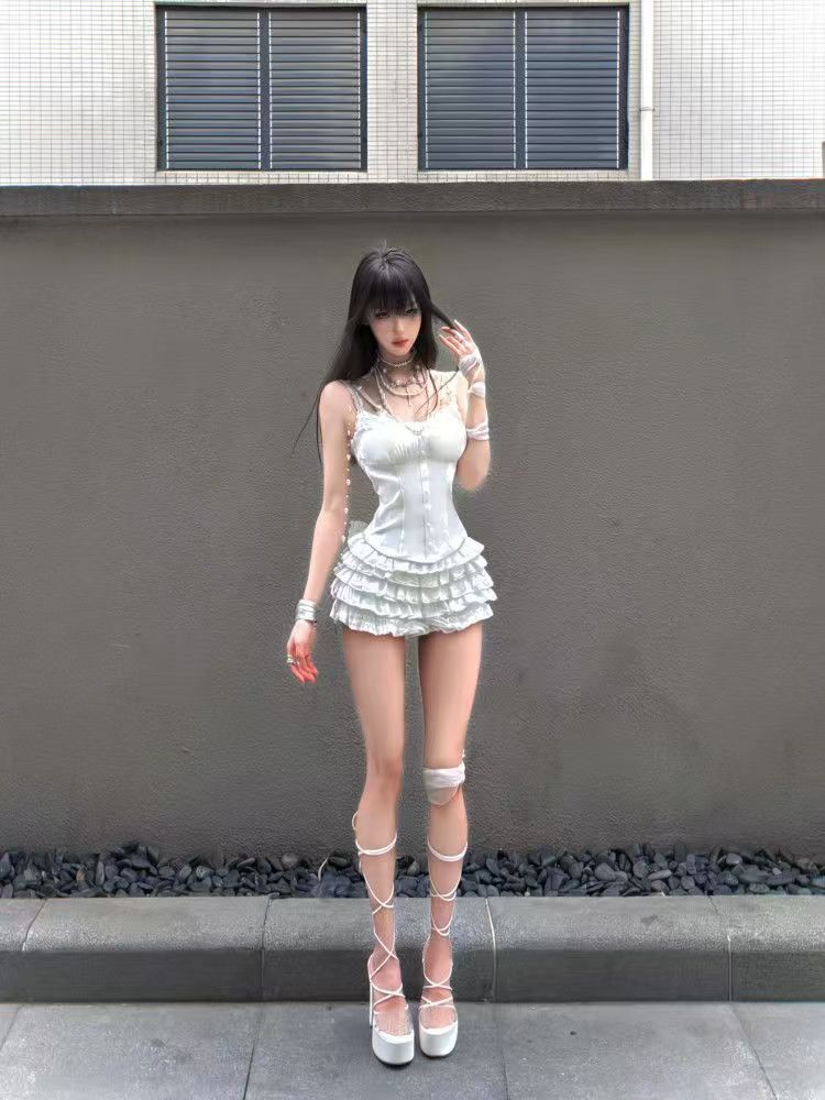 Coquette Lace Corset 2 Piece S - đánh giá và giá V Neck Cami Top