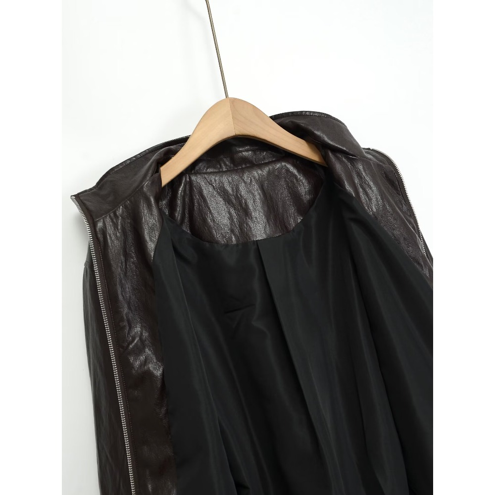 Elegant Fashion Cropped Faux L - đánh giá và giá Women'S Fashion Bomber Jacket