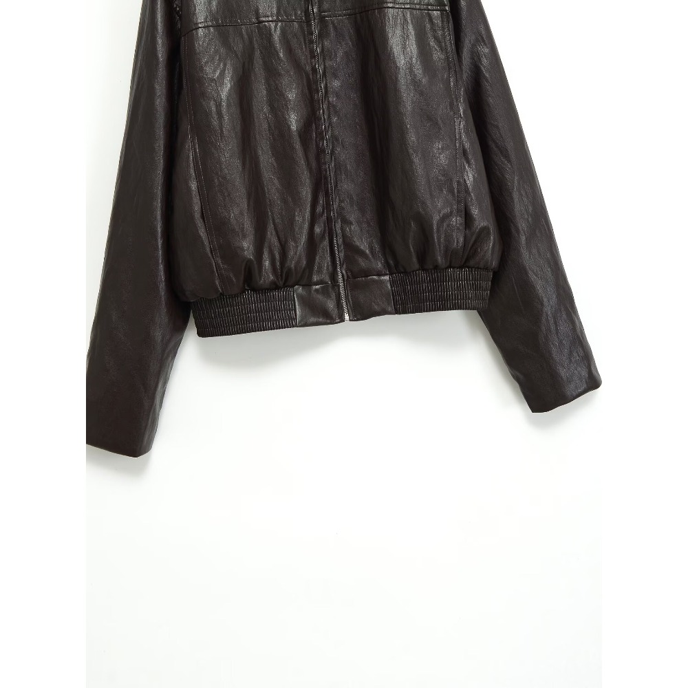 Elegant Fashion Cropped Faux L - đánh giá và giá Women'S Fashion Bomber Jacket