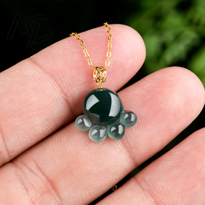 Natural Real Emerald Blue Wate - đánh giá và giá Women Fashion Necklace