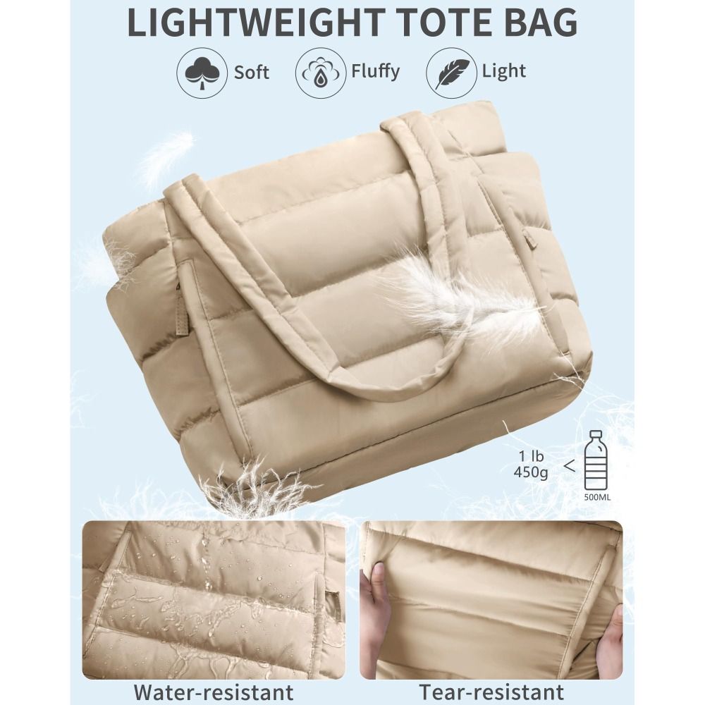 Large Capacity Puffer Tote Bag - đánh giá và giá Coin Purse Women