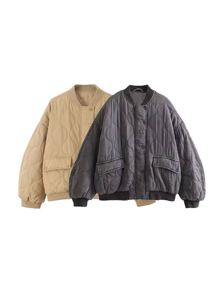 Women Fashion Oversized Thick  - đánh giá và giá Women'S Fashion Bomber Jacket