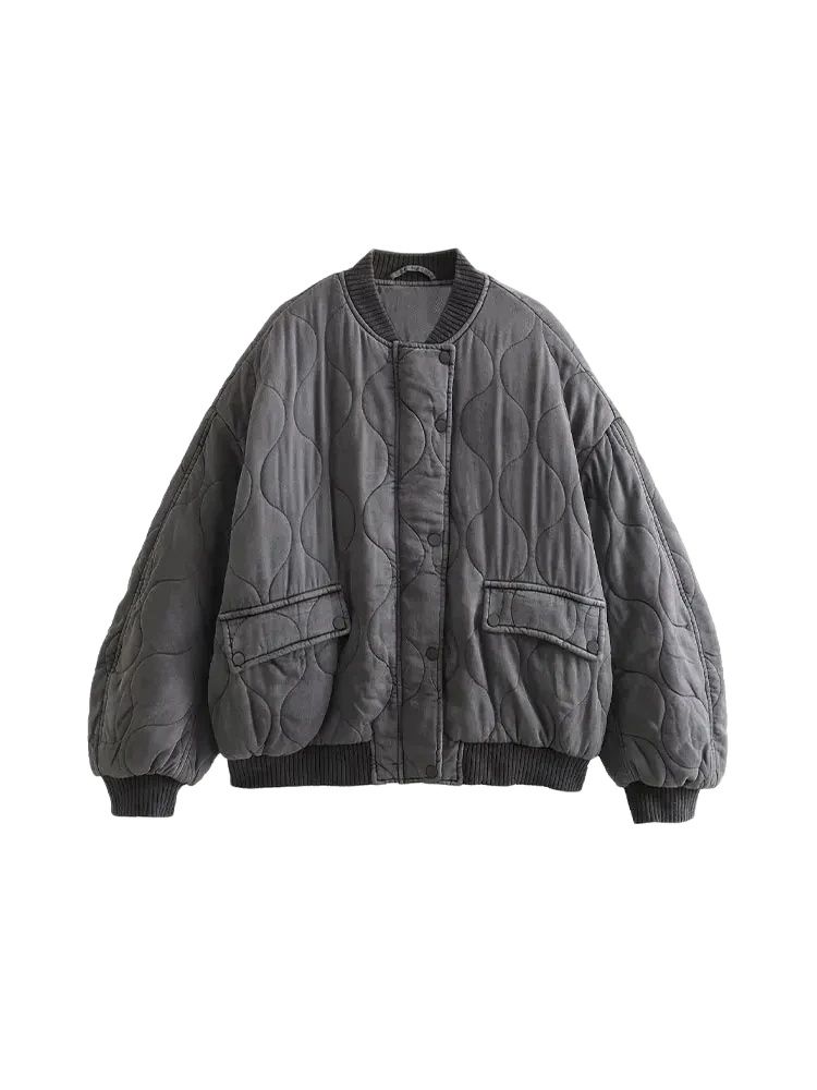 Women Fashion Oversized Thick  - đánh giá và giá Women'S Fashion Bomber Jacket