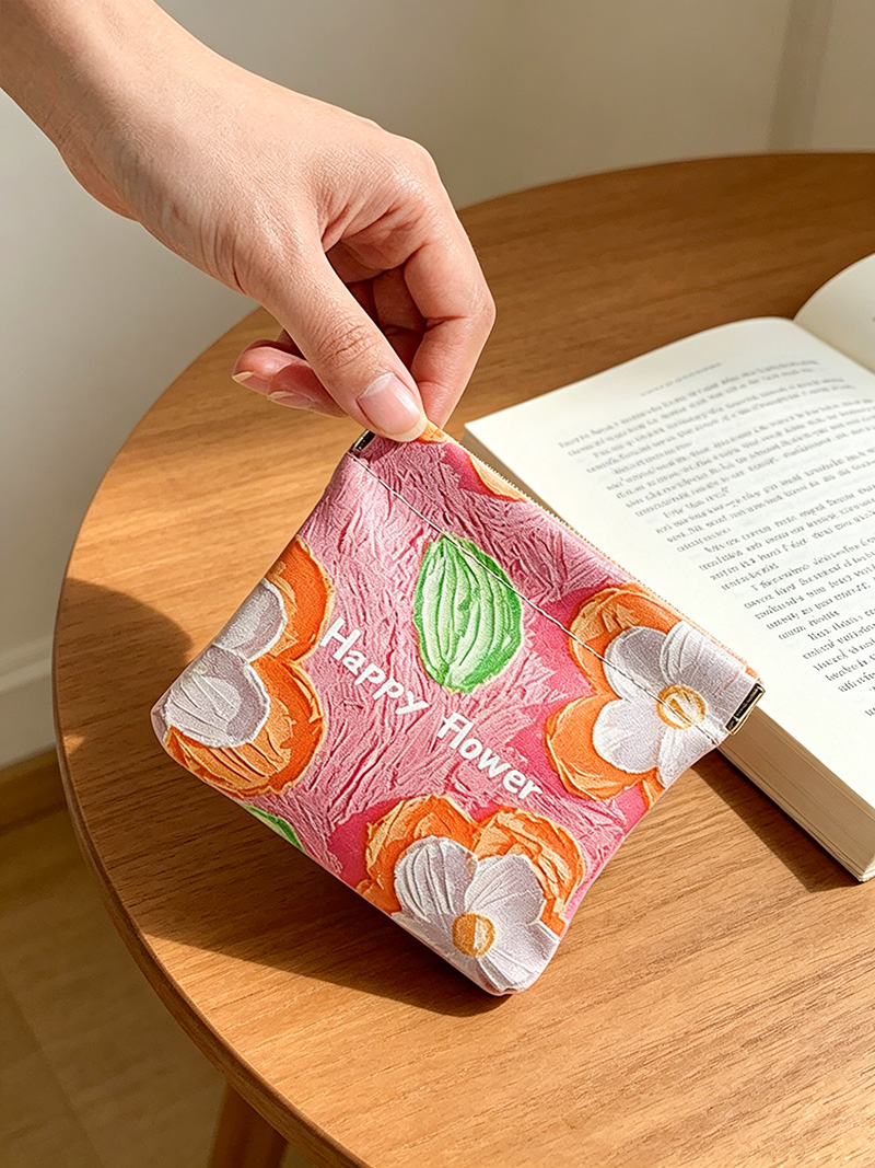 BUYLEMO Oil Painting Floral PU - đánh giá và giá Coin Purse Women