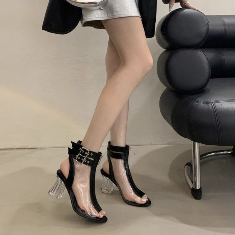 Crystal Heel Zip Sandals Summe - đánh giá và giá Women'S Fashion Belts