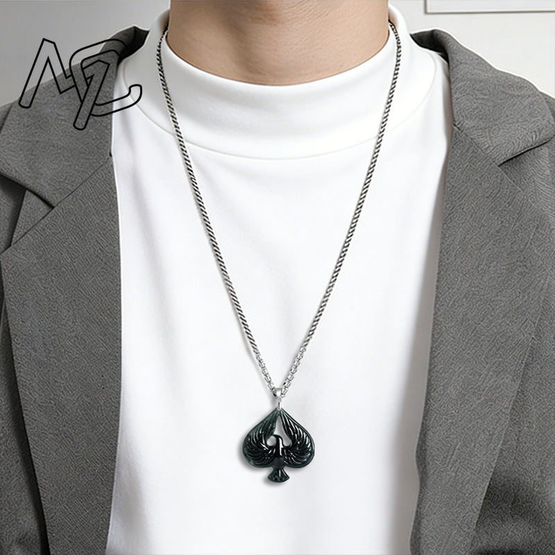 S925 Silver Natural Jade Black - đánh giá và giá Women Fashion Necklace