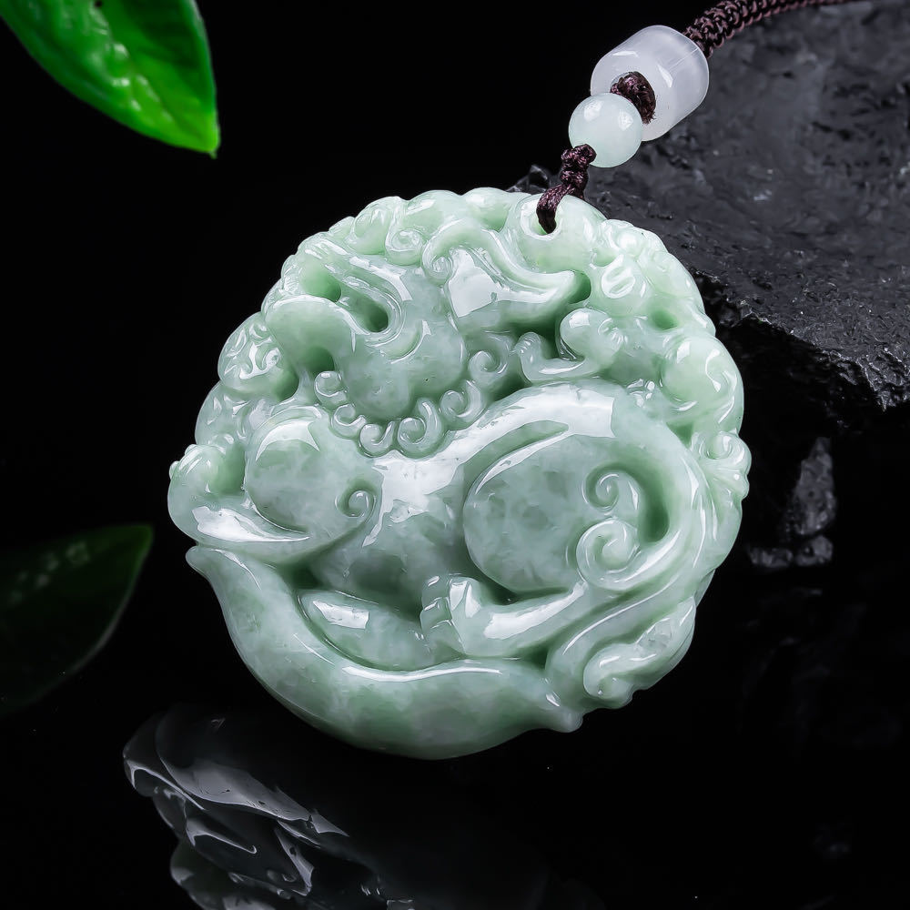 Natural Myanmar Jadeite Pixiu  - đánh giá và giá Women Fashion Necklace