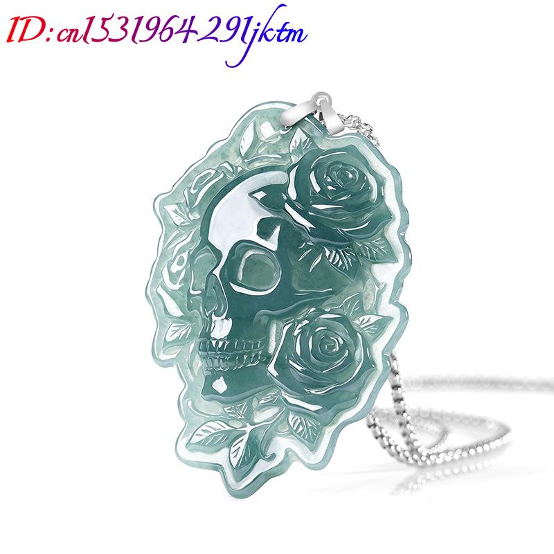 Natural Burmese Jadeite Skull  - đánh giá và giá Women Fashion Necklace