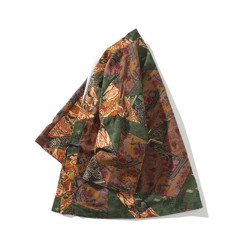 Ethnic Style Print Yukata Men  - đánh giá và giá Women Fashion Blouse