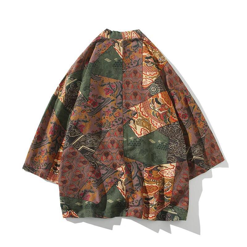 Ethnic Style Print Yukata Men  - đánh giá và giá Women Fashion Blouse